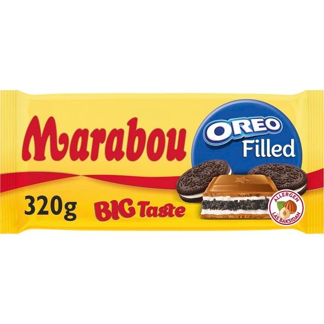 Buy Marabou Oreo Filled Chocolate Bar Online From Sweden - Made in  Scandinavian