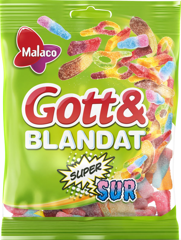 Buy MALACO DELICIOUS & MIX GOTT & BLANDAT Super Sour Chewy Candy Online  From Sweden - Made in Scandinavian